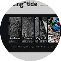 New Rising Tide Tattoo and Body Piercing Studio Website by The Super Deluxe Web Co.